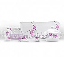 سرویس چینی ليليوم صورتي سرویس چینی ليليوم صورتي